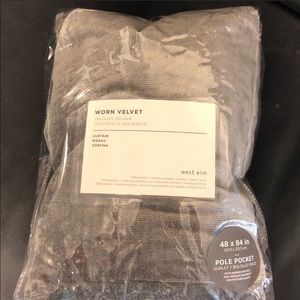 Worn Velvet Drapes-NWT- 2 panels